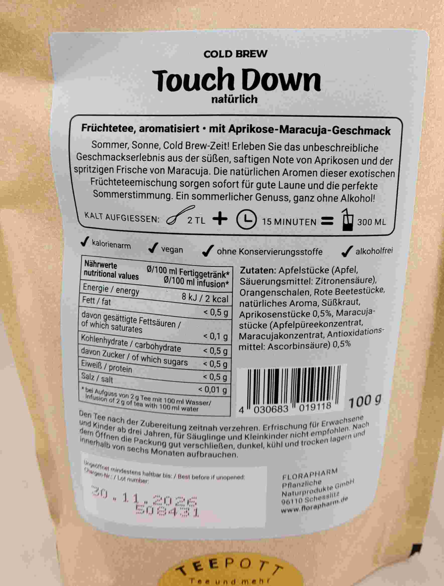 Cold Brew Tee - Touch Down