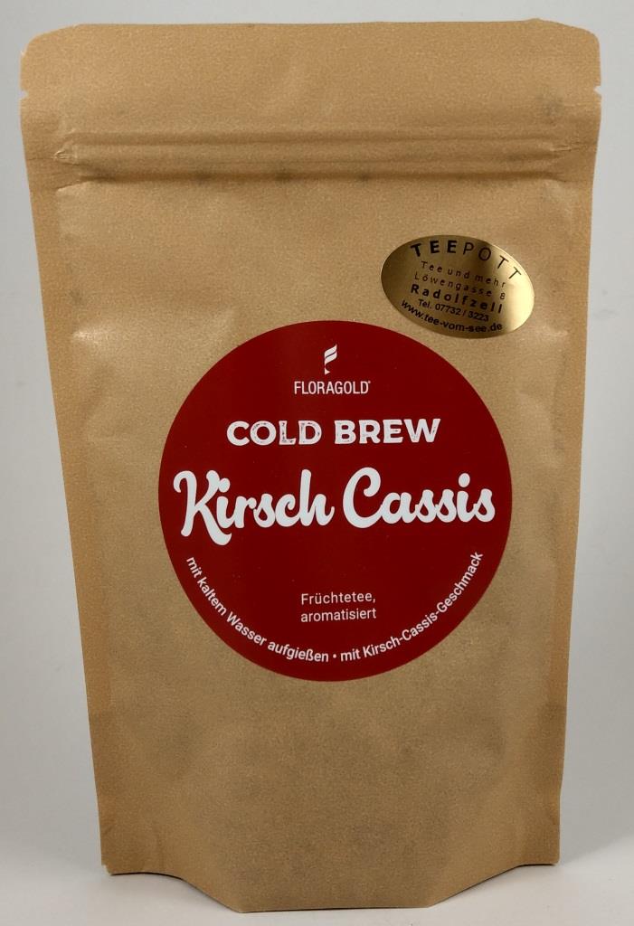 Cold-Brew-Tee-Kirsch-Cassis Früchtetee für einen sommerlichen Kaltaufguss.
