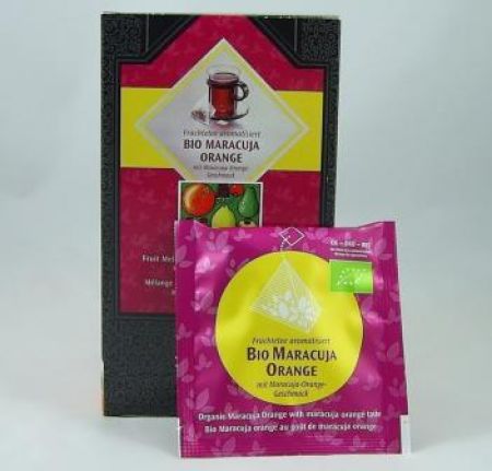 Pyramidenbeutel Bio Maracuja Orange