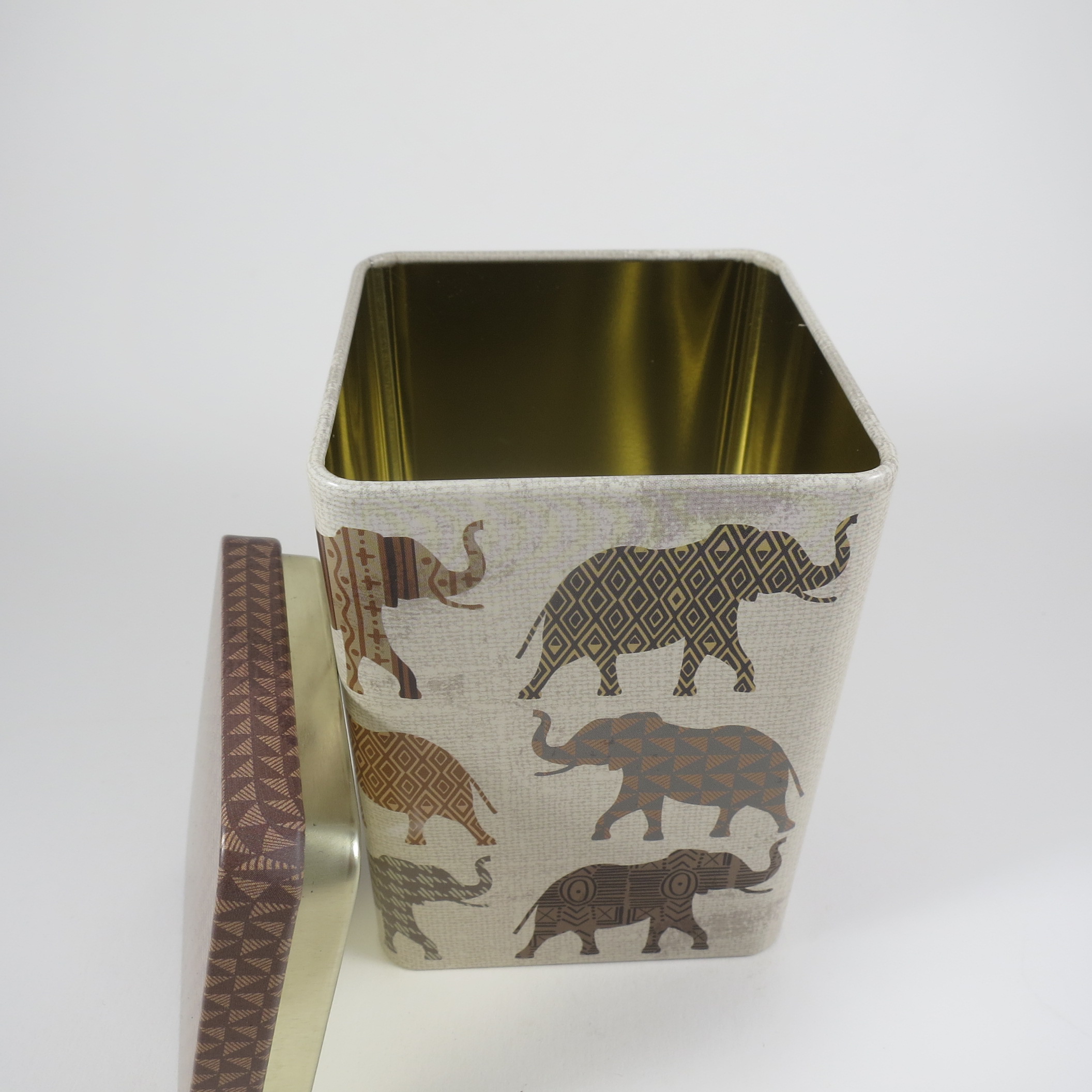 Teedose Elefant, braun