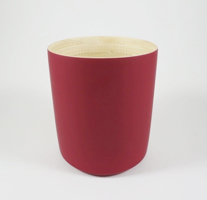 Bambus Becher Rot