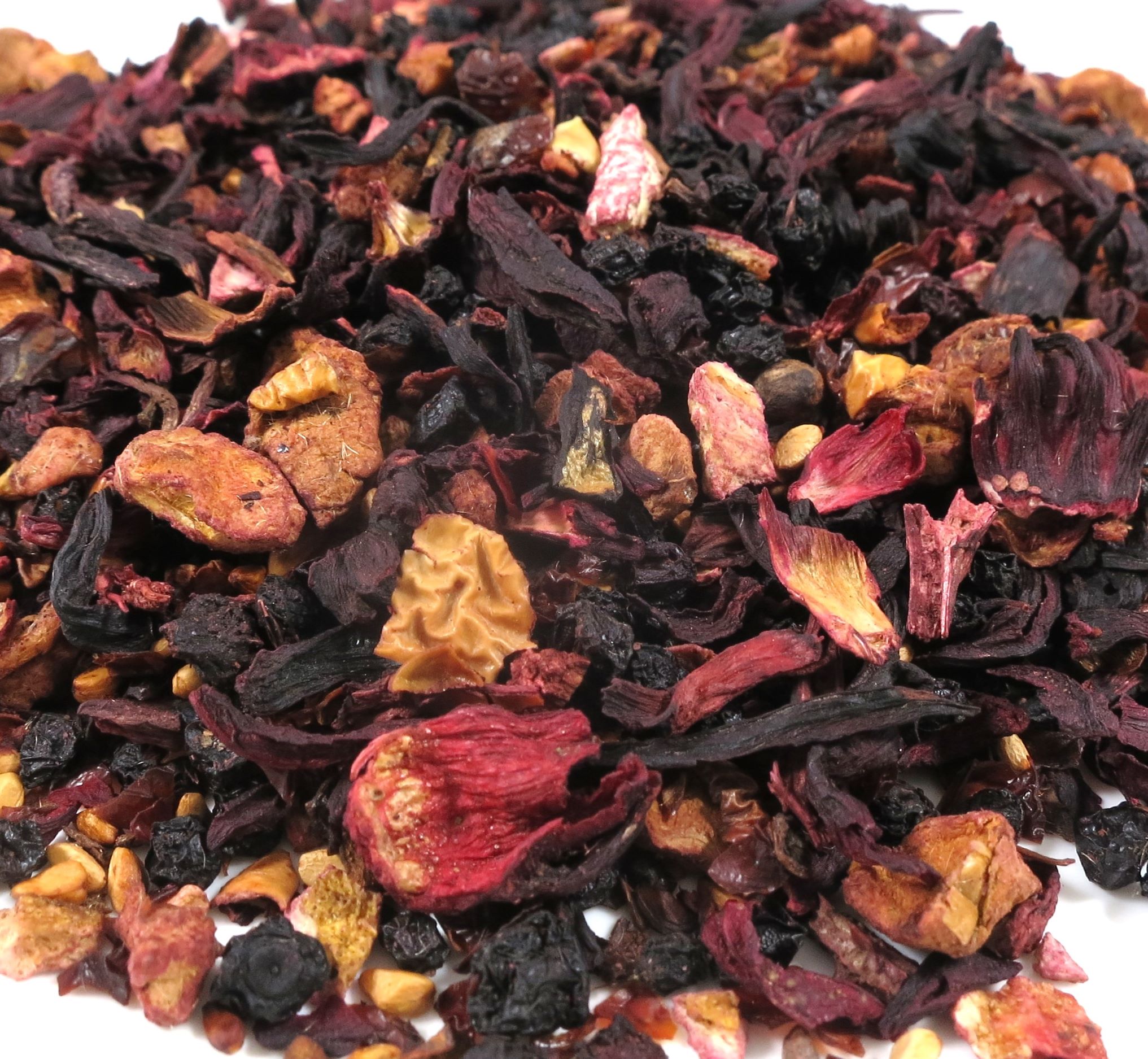 Blaubeer-Holunder-Bio Kräftig aromatische Früchtemischung: Blaubeeren und Holunderbeeren.