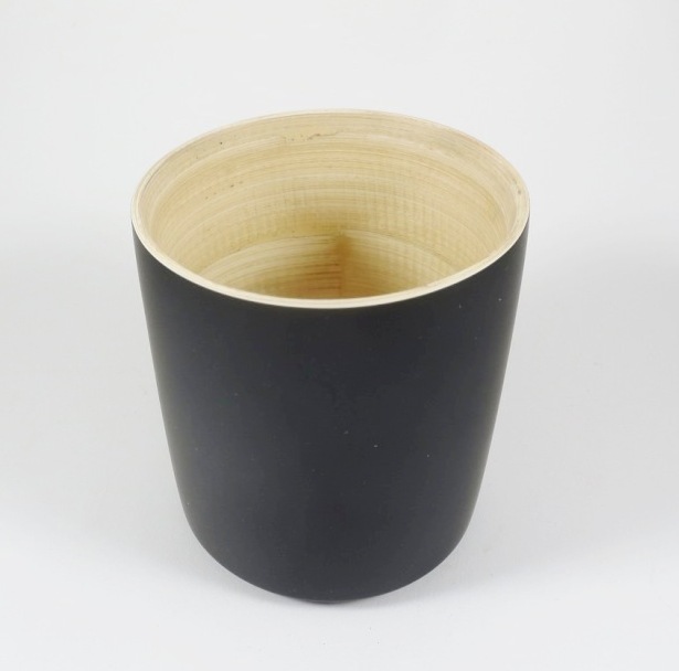 Bambus Becher Schwarz