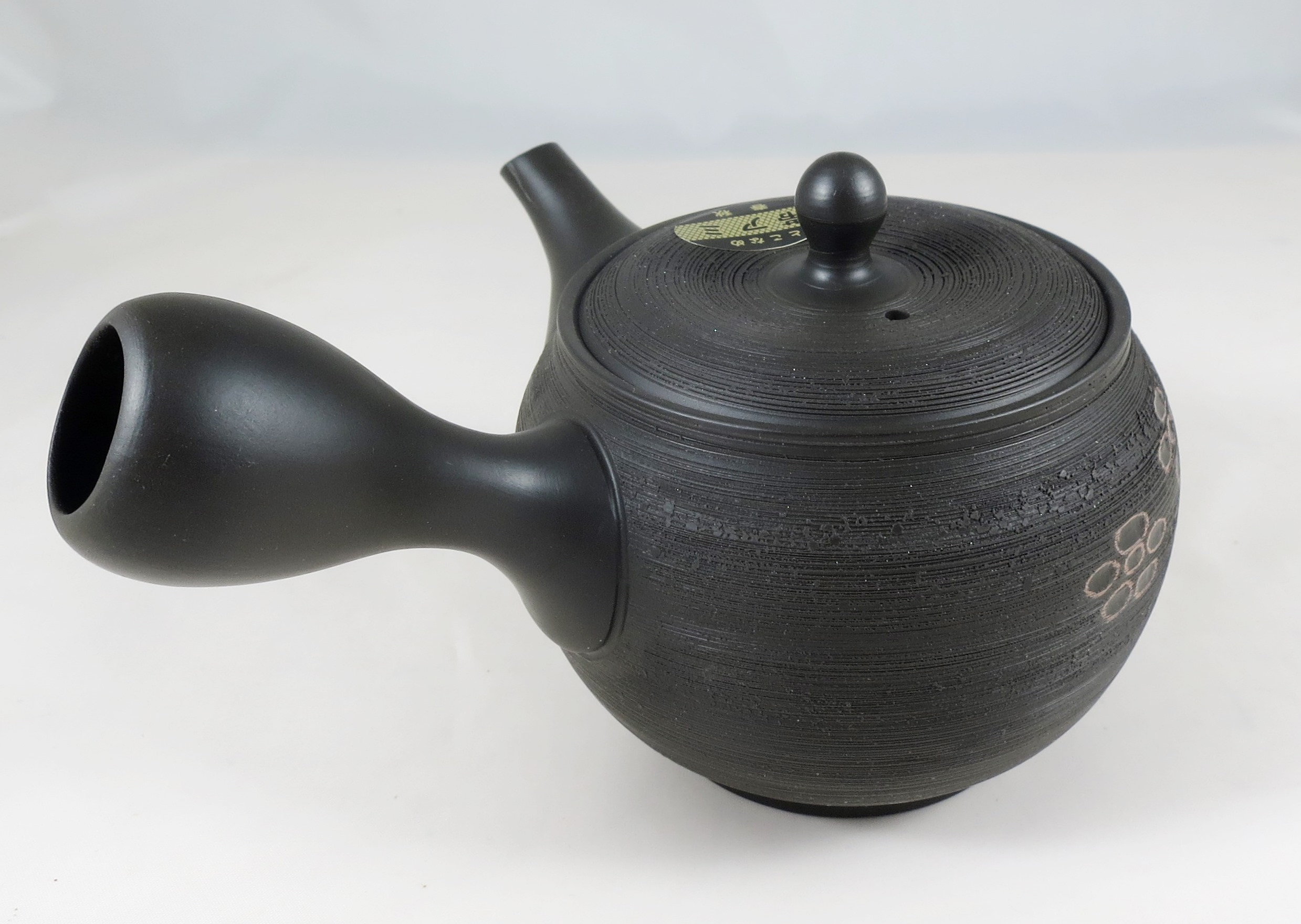 Kyusu schwarz mit Ornament