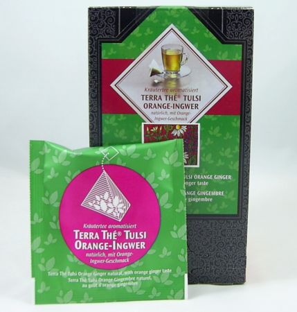 Pyramidenbeutel Terra Thé Tulsi Orange-Ingwer