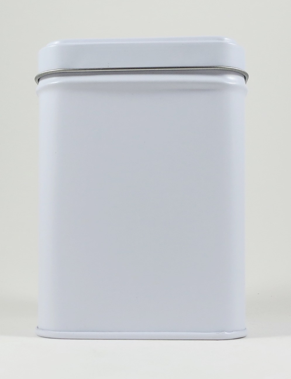 Dose-mattweiss-100 Weissblechdose mit Stülpdeckel