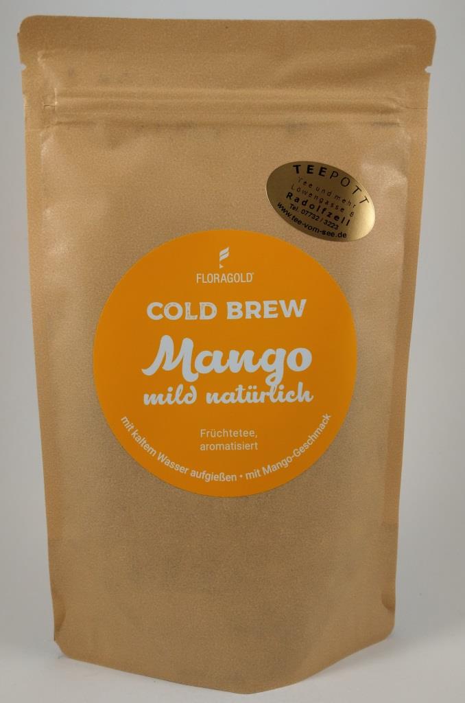 Cold-Brew-Tee-Mango Früchtetee für einen sommerlichen Kaltaufguss.