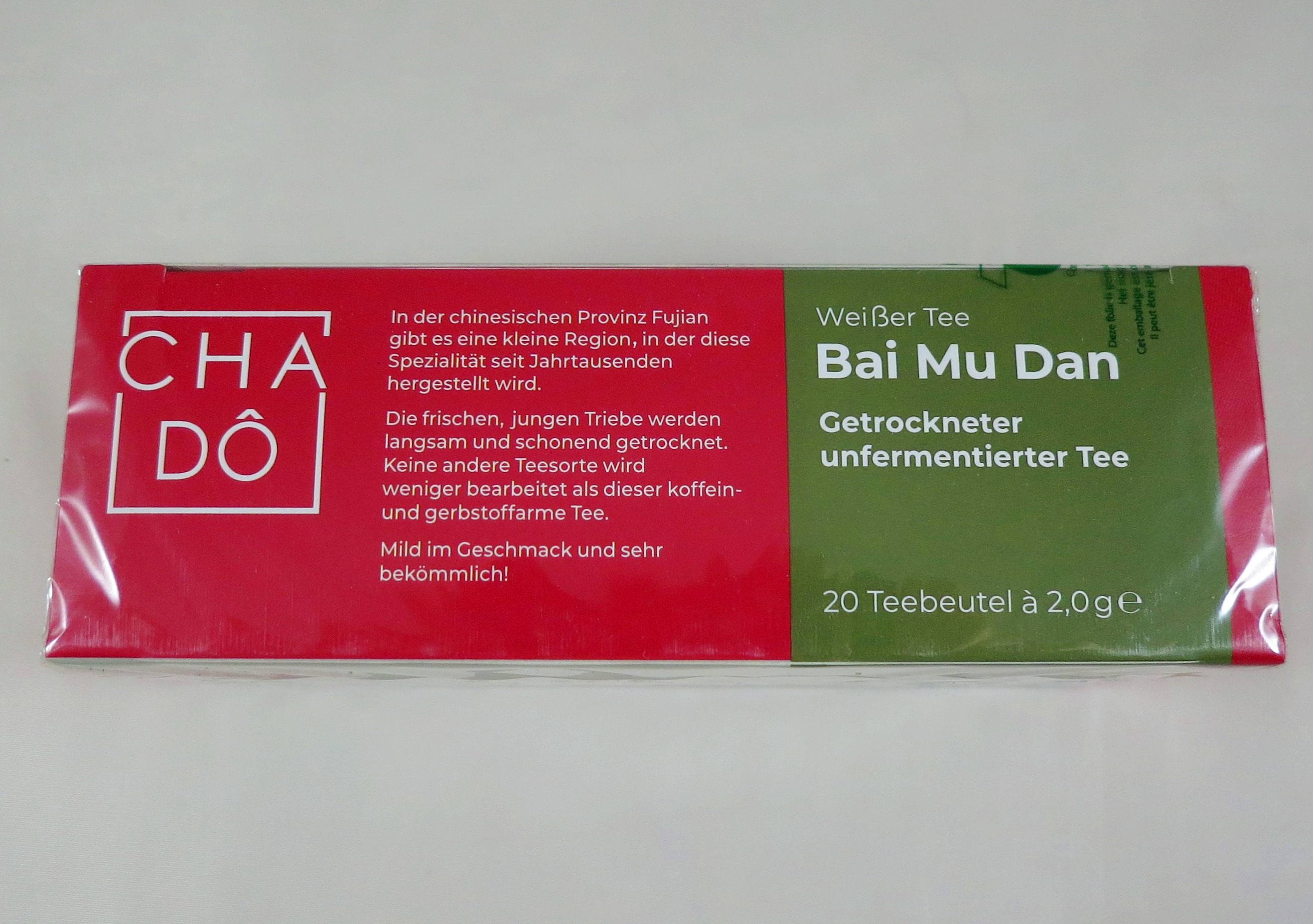 Teebeutel Bai Mu Dan BIO