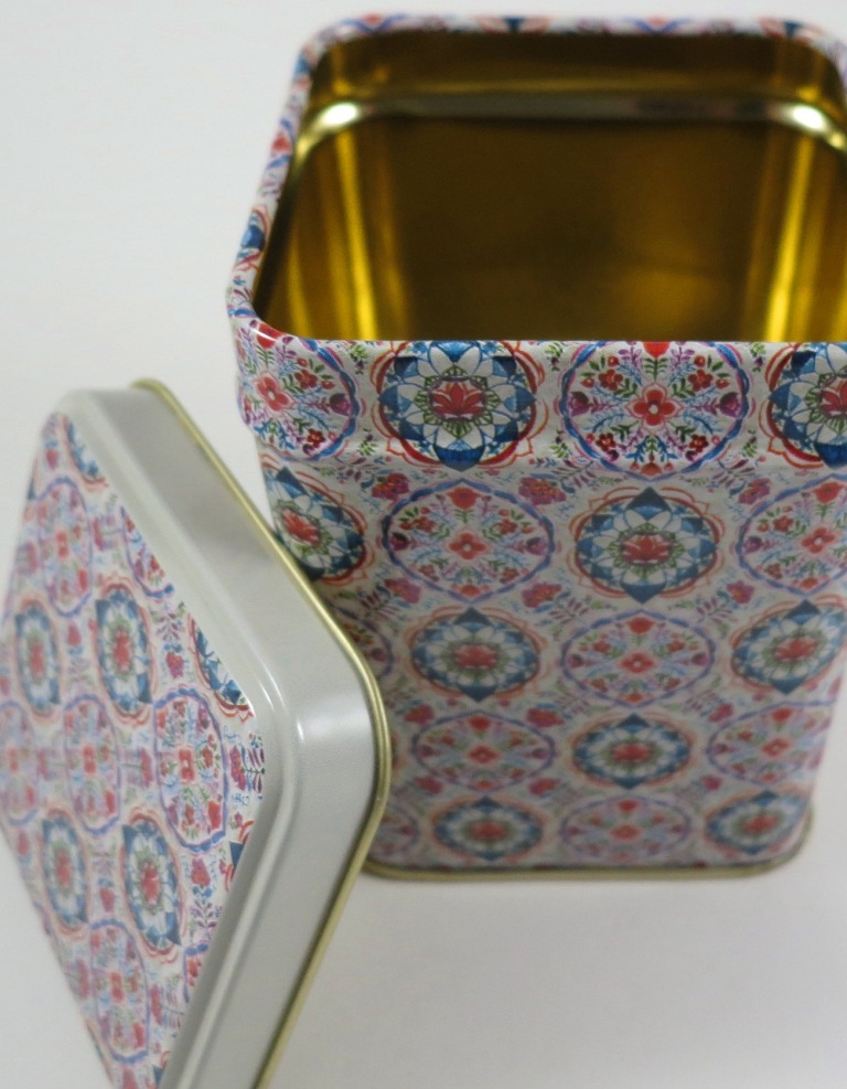 Teedose Blumenornament