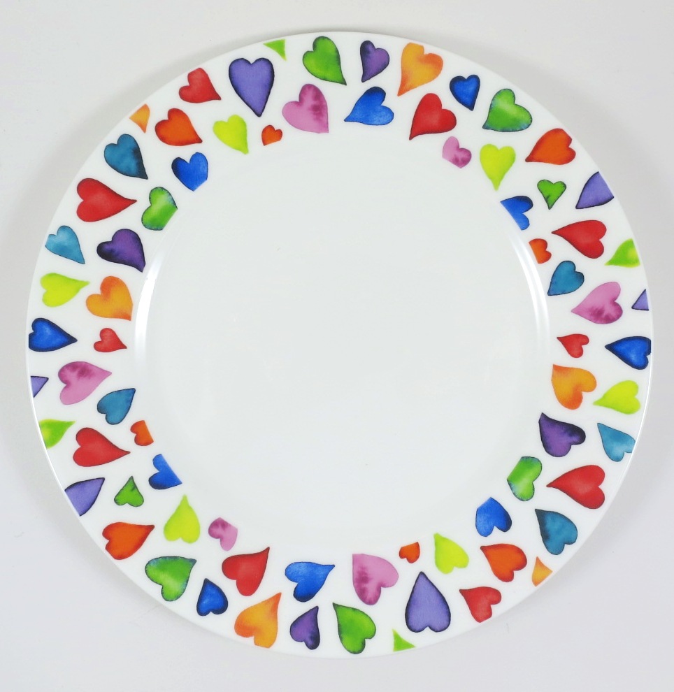 Warm Hearts plate