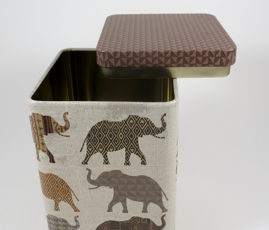 Teedose Elefant, braun